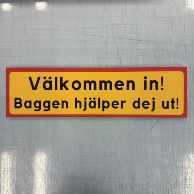 Fynd - Välkommen in! Baggen hjälper dig ut!