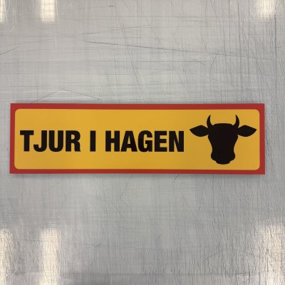 Fynd - Tjur i hagen