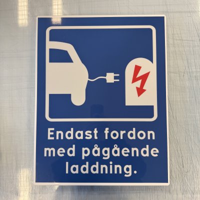 Fynd - Endast fordon med pågående laddning