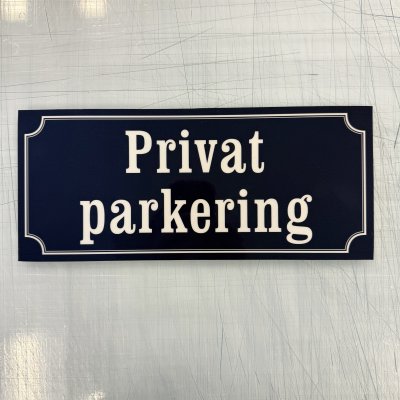 Fynd - Privat parkering, reflekterande