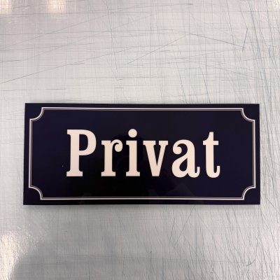 Fynd - Privat (blå), reflekterande