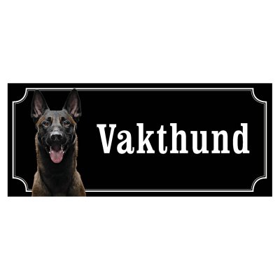 skylt klistermärke dekal malinois varning för hunden gammaldags skylt fina hundskyltar hundskyltar vakthund