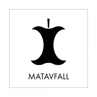 skylt matavfall grafiskt snygg skylt