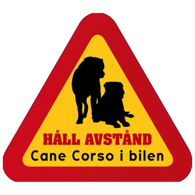 hunddekal Cane Corso med hund dekal klistermärke att sätta på bilen