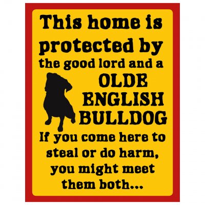 P1554286 skyddshund skyddat gud hund Old Olde English Bulldog vakthund