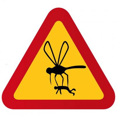 varning för mygg myggor sommarplåga roliga skyltar rolig