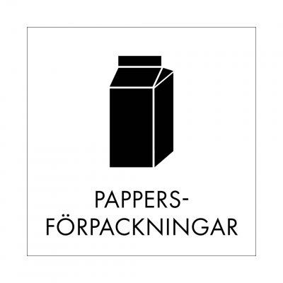 pappersförpackningar grafiskt snygg skylt
