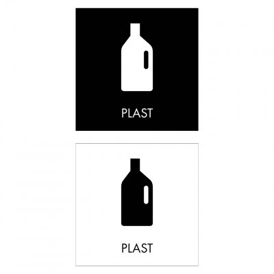 plastförpackningar grafiskt snygg skylt