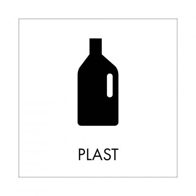 plastförpackningar grafiskt snygg skylt
