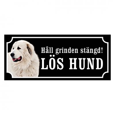 Pyreneisk Mastiff - hundskylt