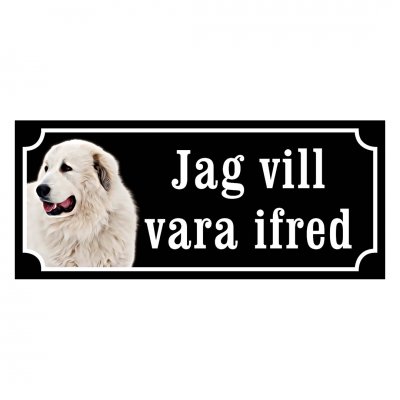 Pyreneisk Mastiff - hundskylt