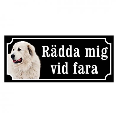 Pyreneisk Mastiff - hundskylt