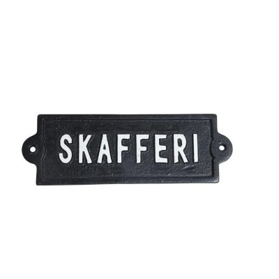 skylt skafferi fin skylt i gammaldags stil gjutjärn