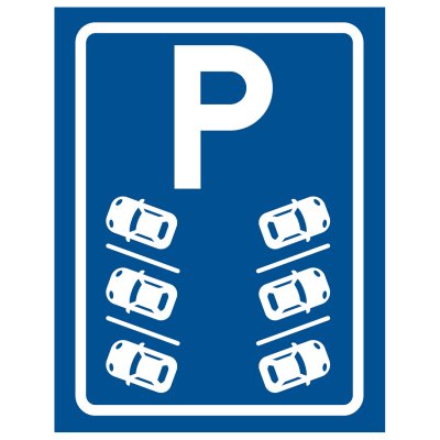 Olika varianter på olika hänvisningar, raka eller snedställda bilar snedställda båda sidor