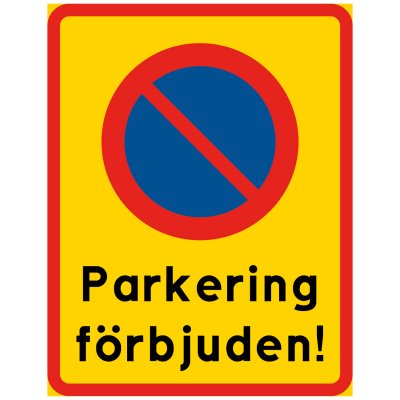 Skylt - Parkering förbjuden (fordon skylt_95498_parkering_forbjuden)