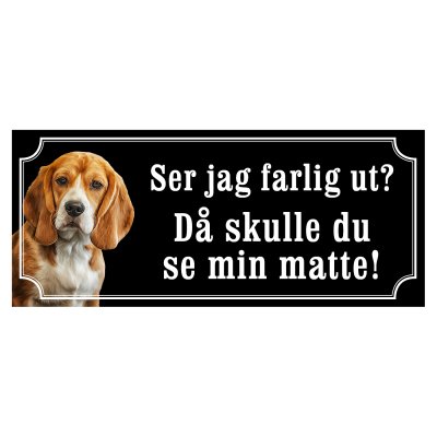 skylt klistermärke hund vill vara ifred rör mig inte Skylt beagle varningsskylt beagle - olika sorter - svart gammaldags stil hu