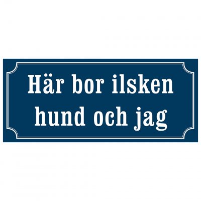 här bor ilsken hund ocgh jag emaljskylt gammaldags skylt hund varning för hunden