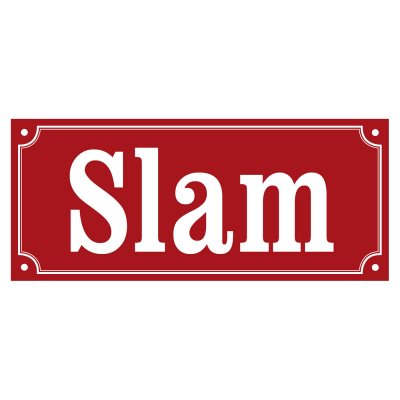 Slam skylt eller dekal (olika storlekar och stilar) slamsugning skylt godkänd röd