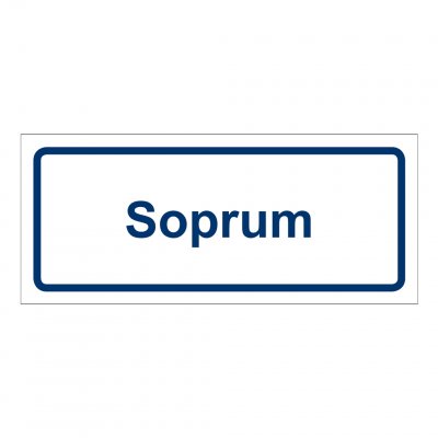 soprum klassisk skylt