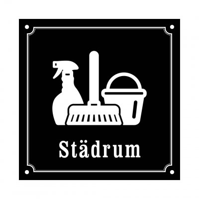 städrum gammaldagsstil emalj