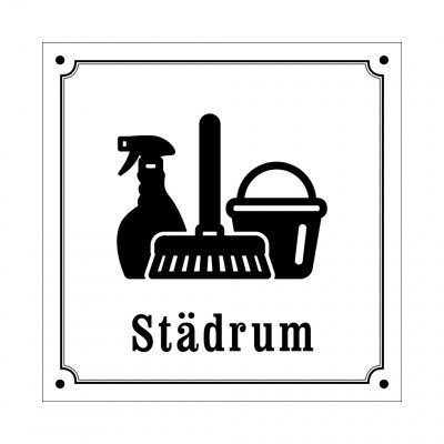 städrum gammaldagsstil emalj