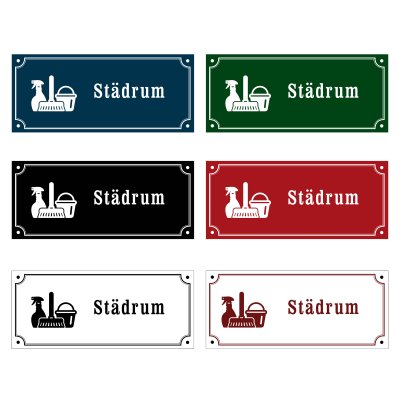 städrum skyltar gammaldags stil emalj bostadsrätter