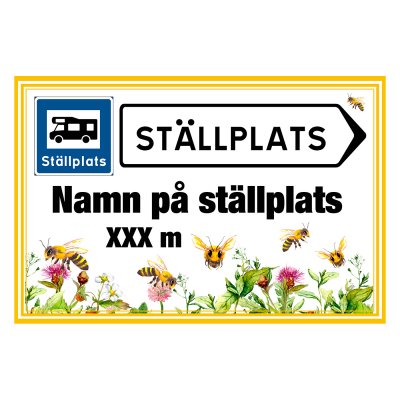 Ställplats skylt