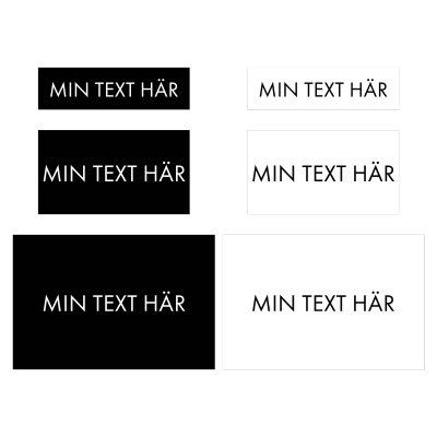 stilren grafisk skylt egen text