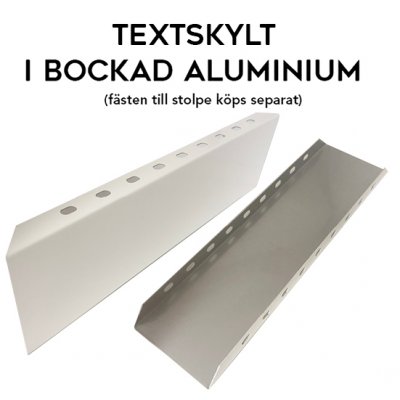 Gul/röd 450x125 mm med egen text