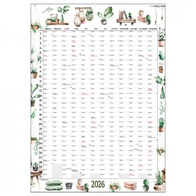 Väggkalender 2026 50x70 cm