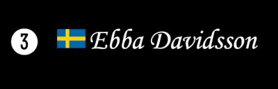 Dekal/Klistermärke med svensk flagga och eget namn