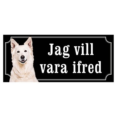 Vit Herdehund, olika sorter - svart "gammaldags stil"