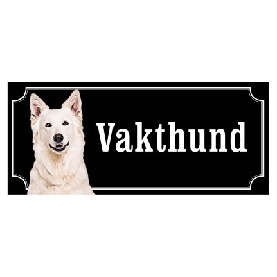 Vit Herdehund, olika sorter - svart "gammaldags stil"